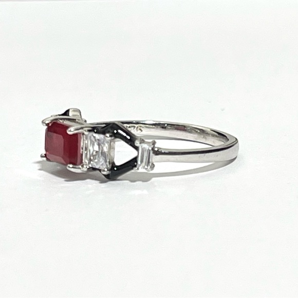 New Sterling Silver Ruby Ring - Picture 4 of 8